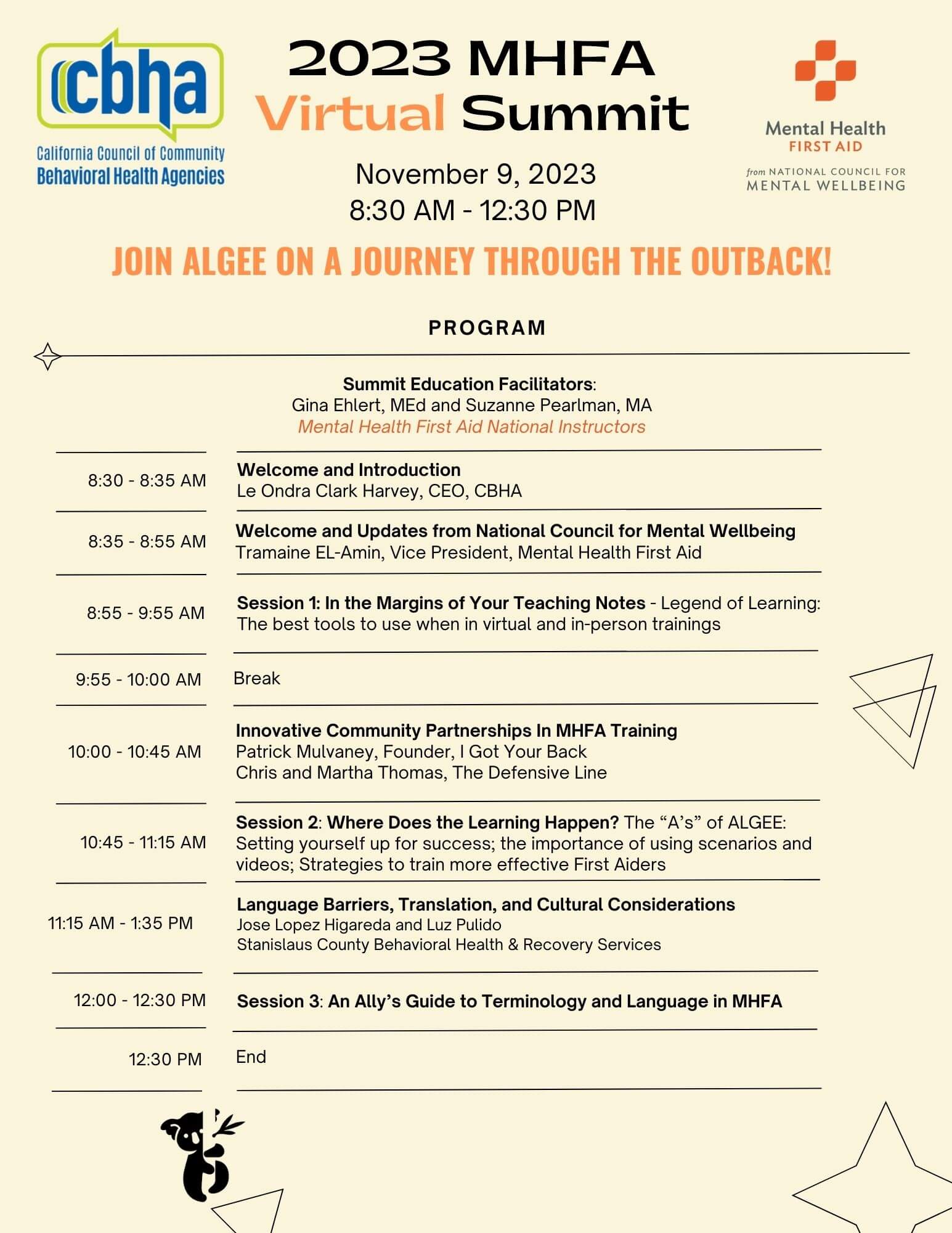 2023 Mental Health First Aid Summit - California Behavioral Health ...